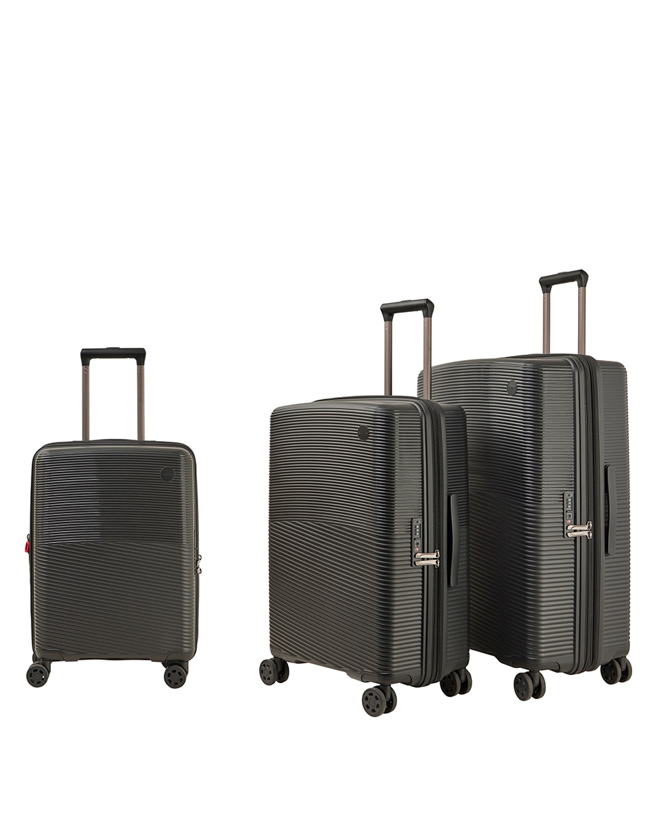 Maleta polipropileno expandible 55,5 cms 2,6 kg Negro Emidio Tucci