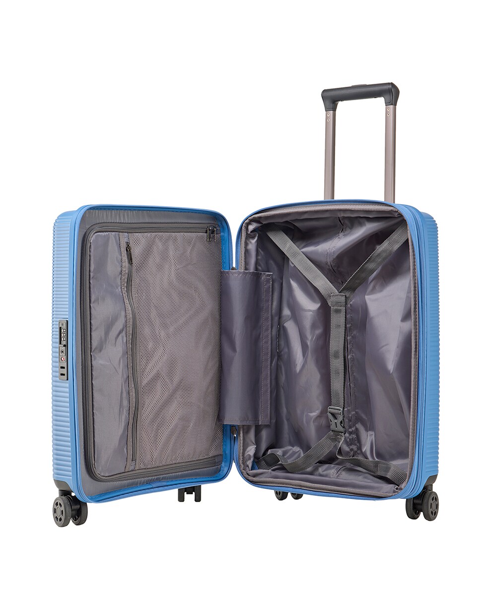 Mala de Polipropileno Expansível - 55,5 cm/2,6 kg Azul-2