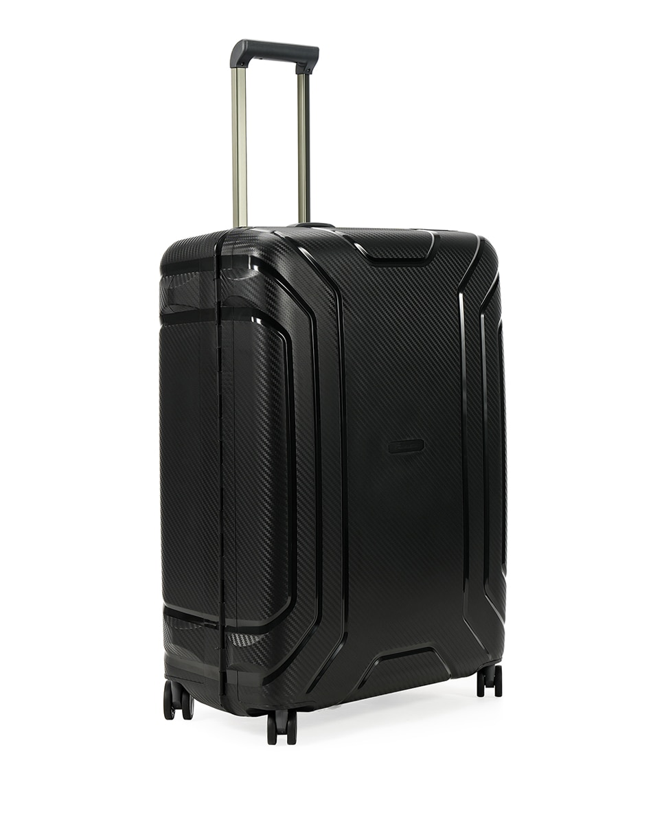 Mala Tipo Trolley Grande em Polipropileno com Estrutura Dupla - 75,5 cm/5,5 kg Preto-1