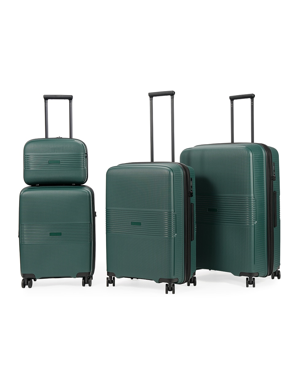Imagen 3 de Maleta trolley grande polipropileno expandible zipper 76 cms 4 kg. - Emidio Tucci - Verde Verde