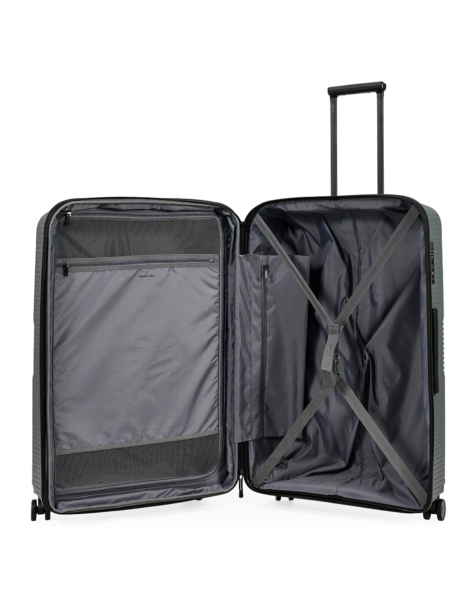Mala Tipo Trolley Grande em Polipropileno Expandible Zipper - 76 cm/4 kg Cinzento-2