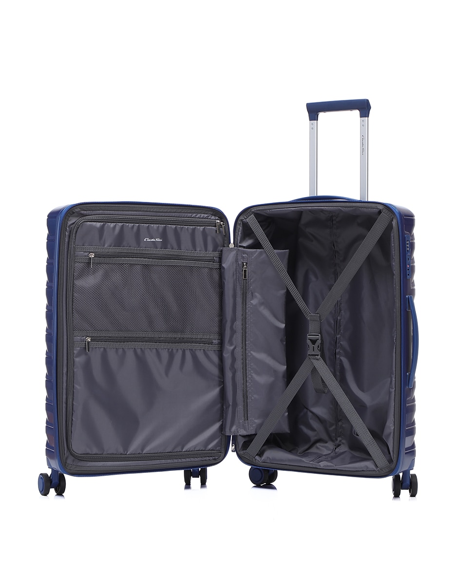 Mala Tipo Trolley Média em Polipropileno Reverse Zipper - 66 cm/2,7 kg Azul-2