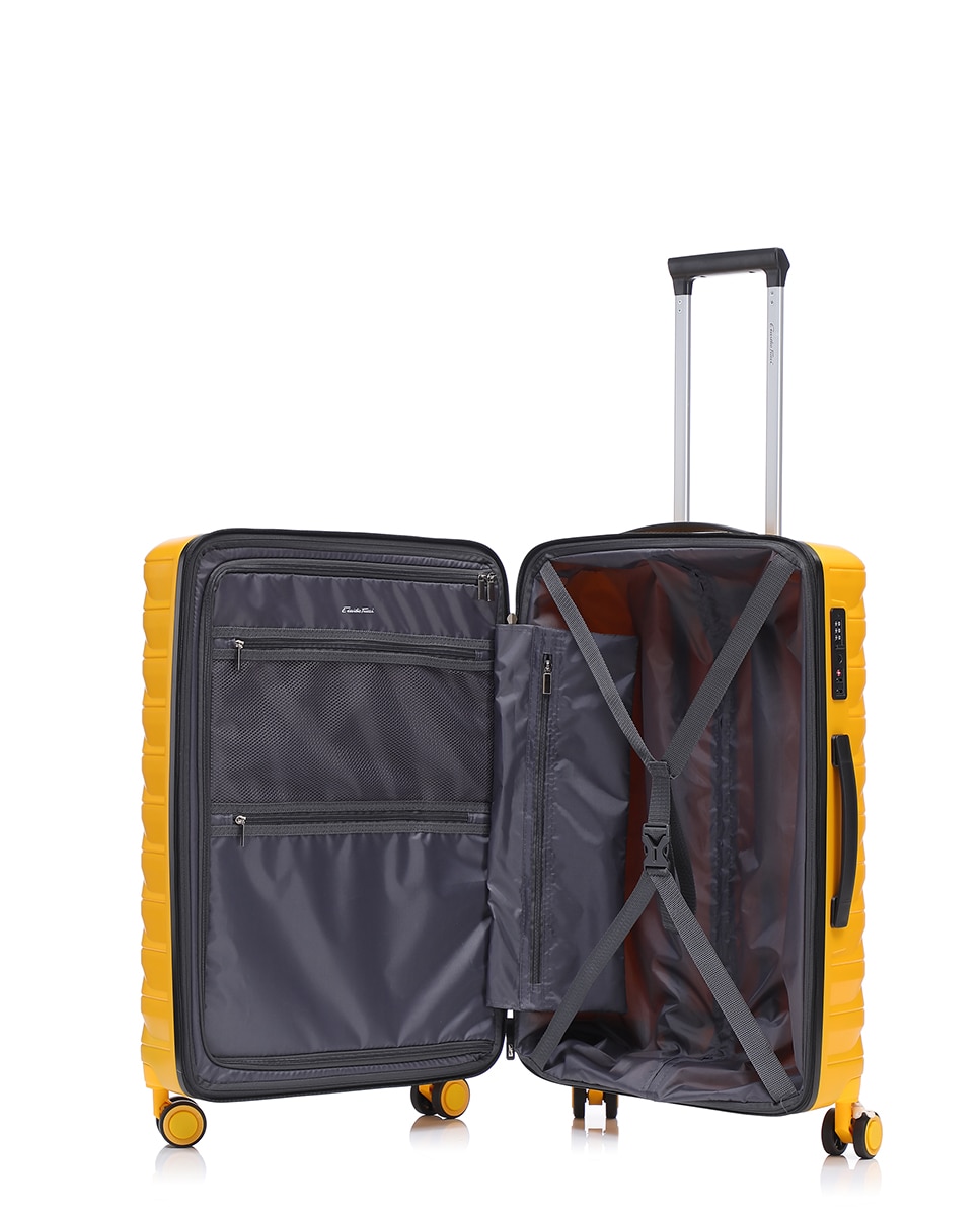 Mala Tipo Trolley Média em Polipropileno Reverse Zipper - 66 cm/2,7 kg Amarelo-2