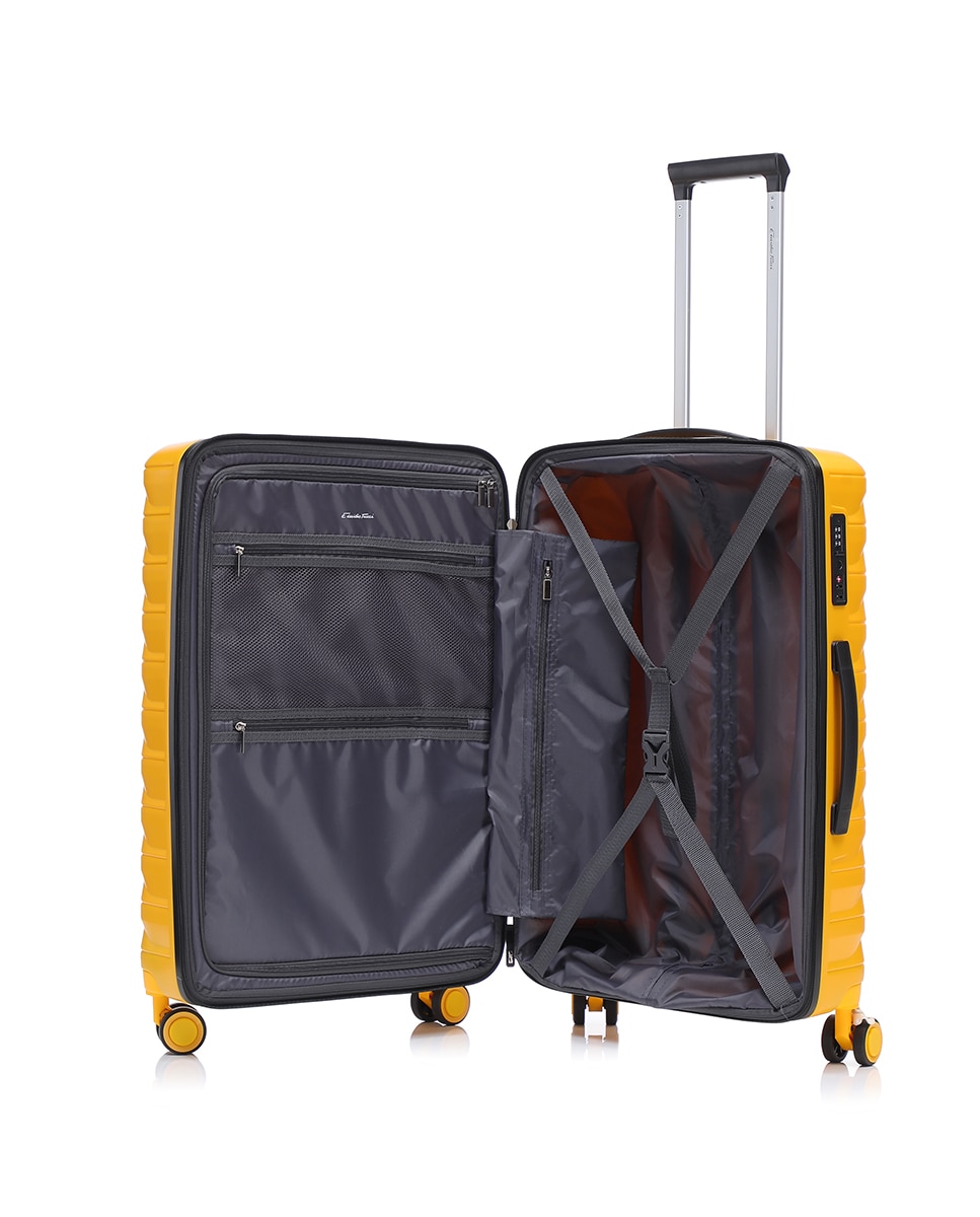 Mala Tipo Trolley de Cabine em Polipropileno Reverse Zipper - 55 cm/2,3 kg Amarelo-2