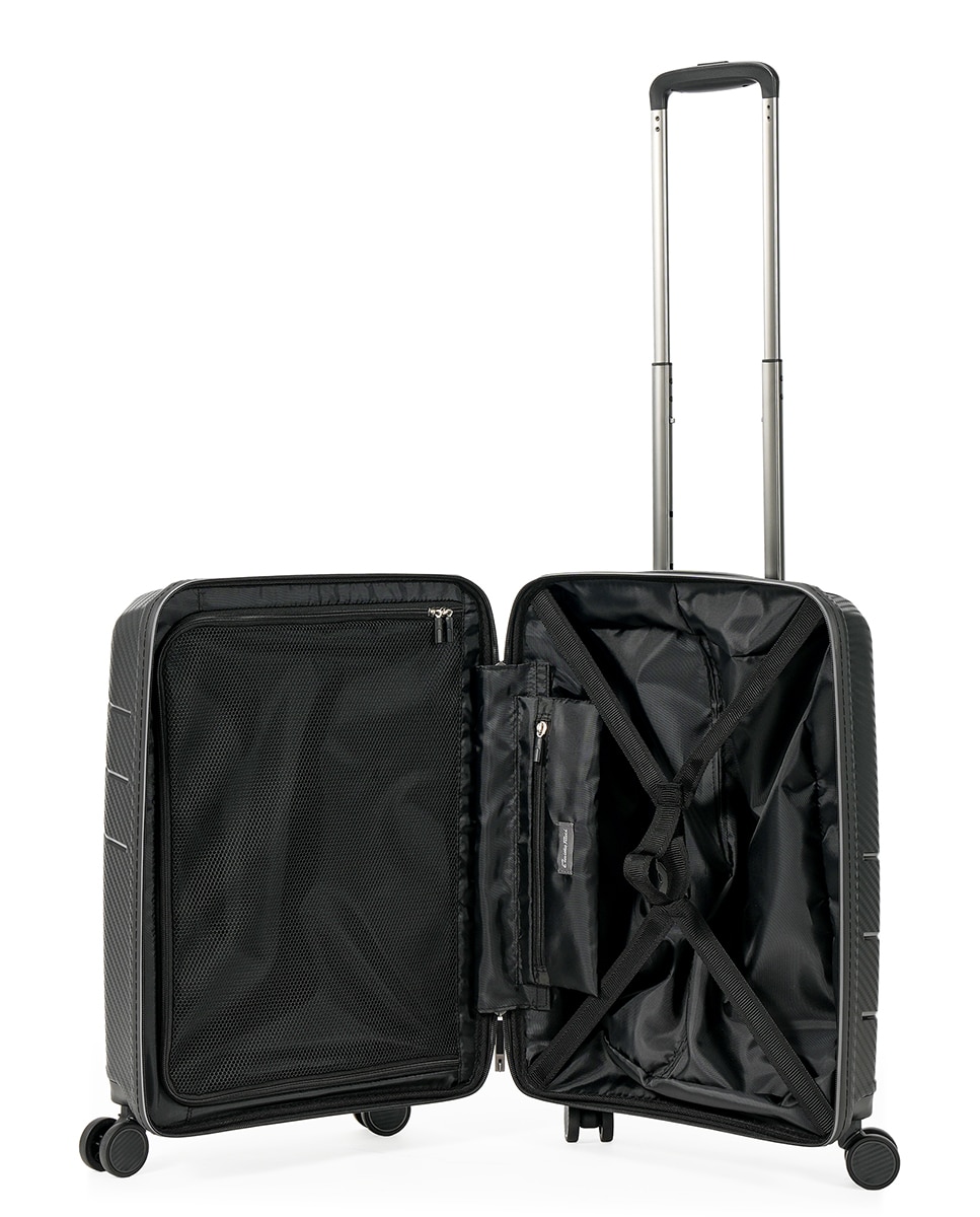 Mala Tipo Trolley de Cabine em Polipropileno com Porta - 56 cm/2,5 kg Preto-4