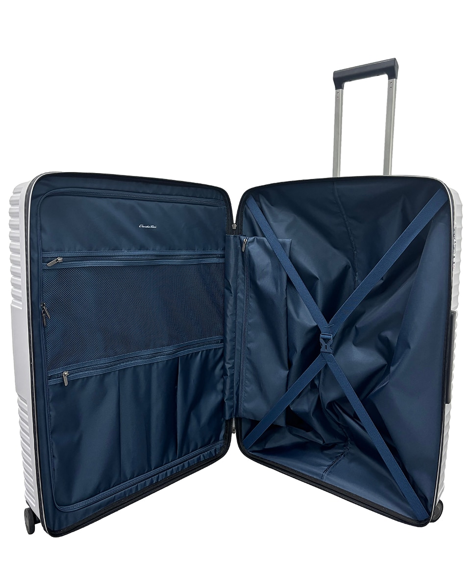 Maleta trolley grande polipropileno 77,5 cms 4,4 kg. Gris Emidio
