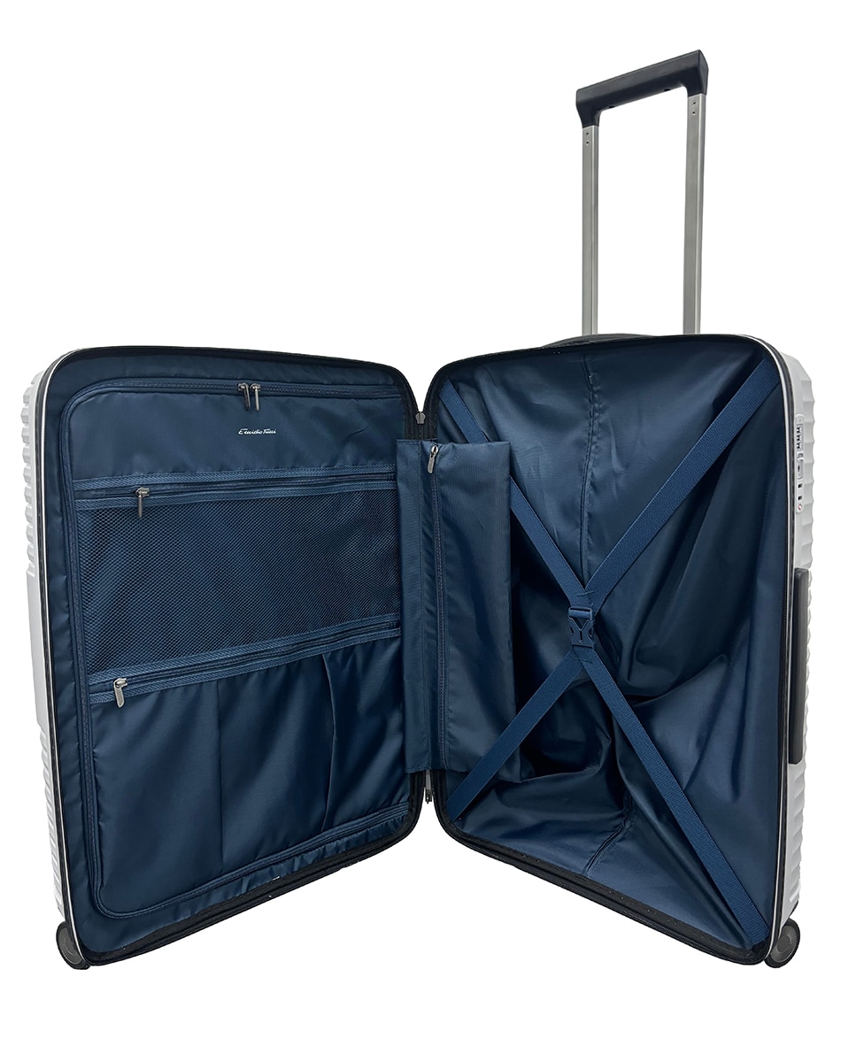 Maleta trolley mediana polipropileno 66.5 cms 4kg - Emidio Tucci - Gris Gris-2