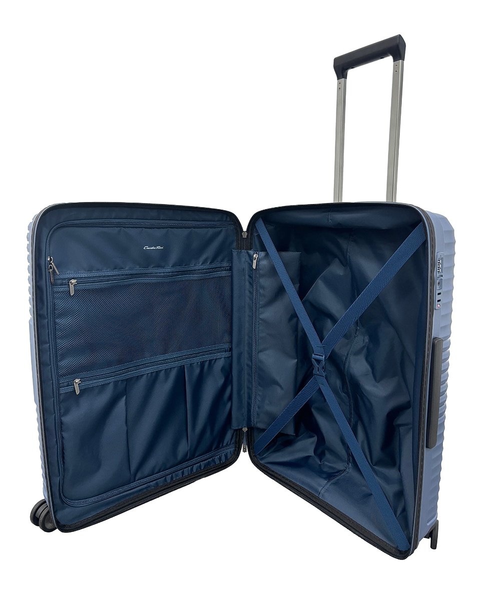 Mala Tipo Trolley Média em Polipropileno - 66,5 cm/4 kg Azul-2
