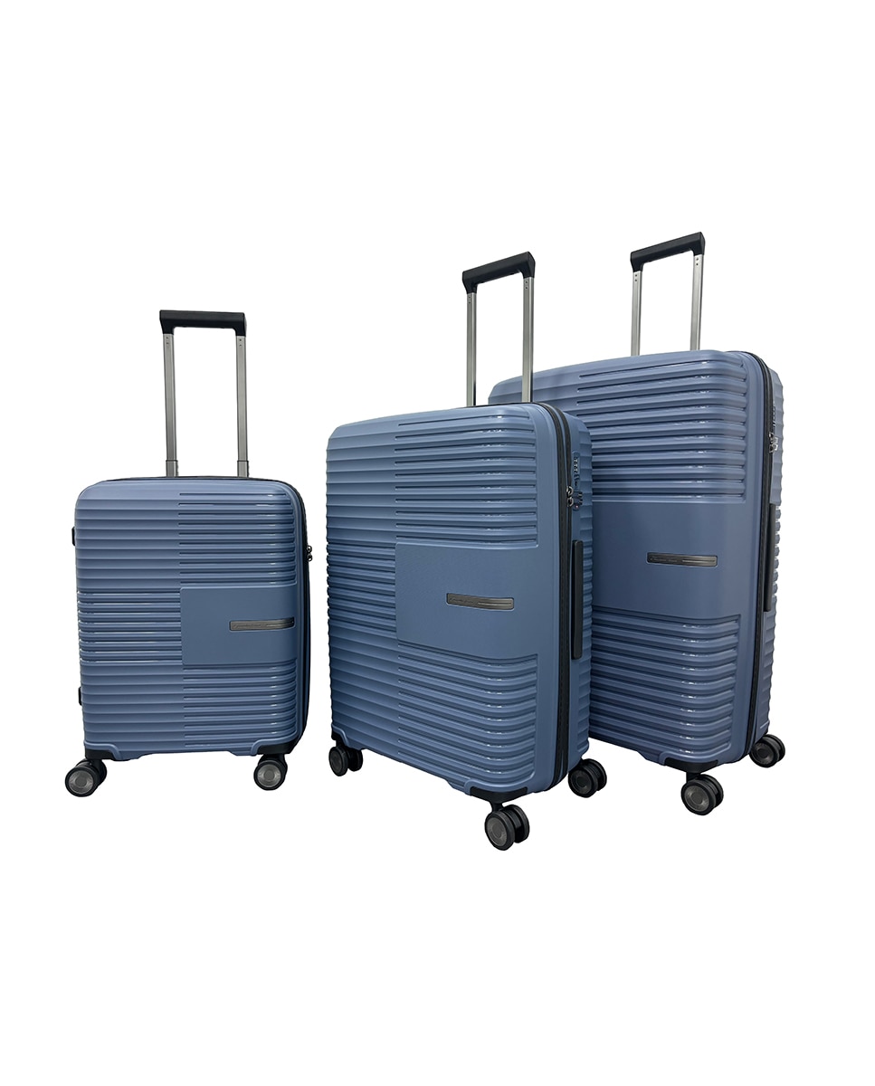 Mala Tipo Trolley Média em Polipropileno - 66,5 cm/4 kg Azul-3