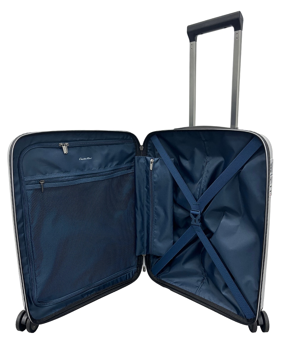 Mala Tipo Trolley de Cabine em Polipropileno 55 cm/2,68 kg Cinzento-2