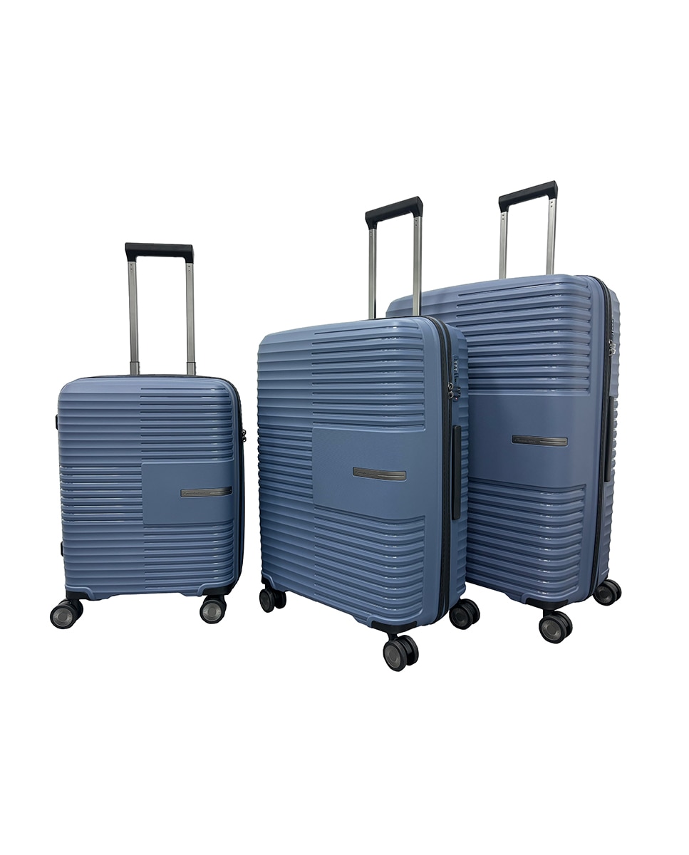 Mala Tipo Trolley de Cabine em Polipropileno 55 cm/2,68 kg Azul-4