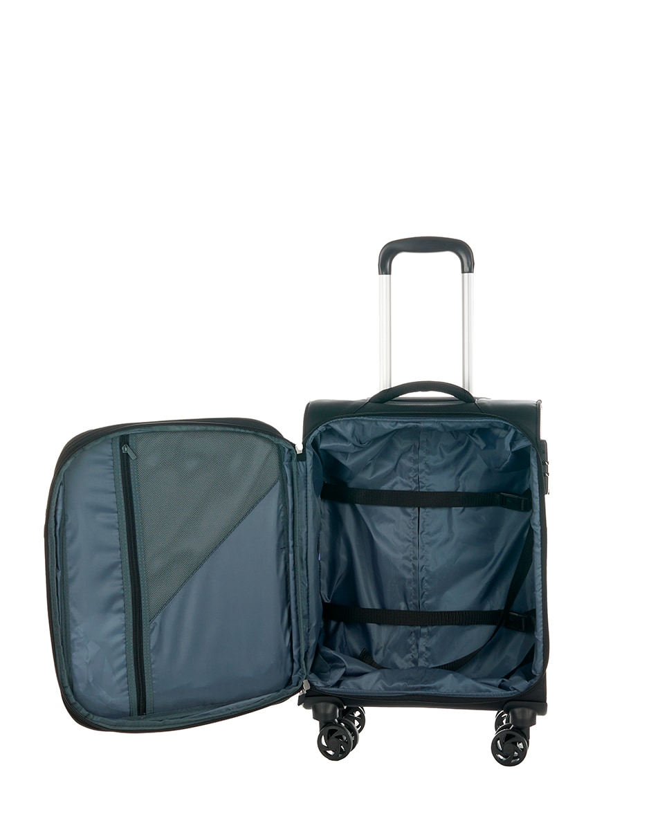 Mala de Nylon Tipo Trolley - 55 cm/2,3 kg Preto-2