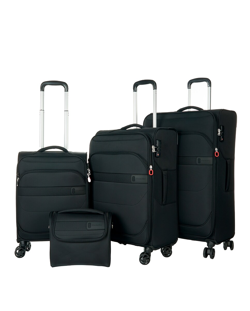 Nécessaire de Viagem de Nylon - 25 cm/0,55 kg Preto-3