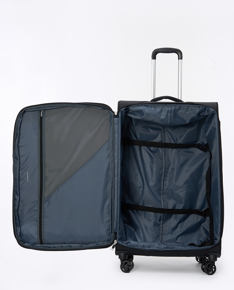 Maleta trolley grande poliester 80 cms 3,4 kg. - Emidio Tucci - Negro Negro-2