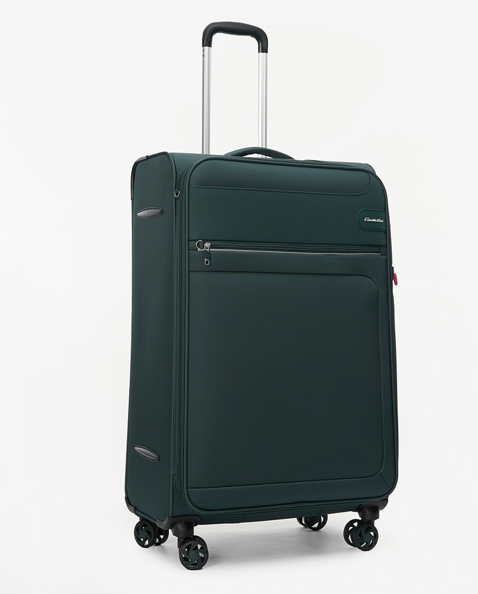 Mala Tipo Trolley Grande em Poliéster - 80 cm/3,4 kg Verde-1