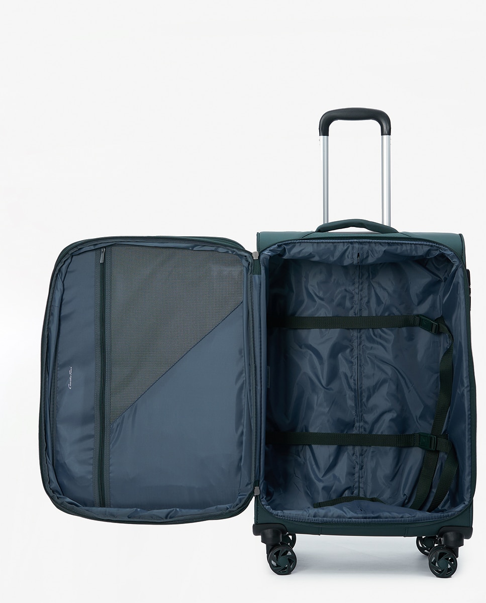Mala tipo Trolley Média em Poliéster - 69 cm/3 kg Verde-2