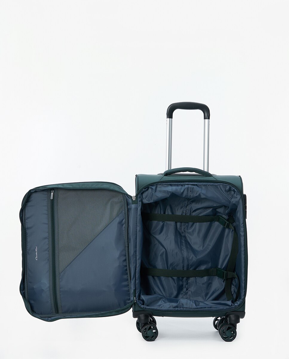 Mala Tipo Trolley de Cabine em Poliéster - 55 cm/2,3 kg Verde-2