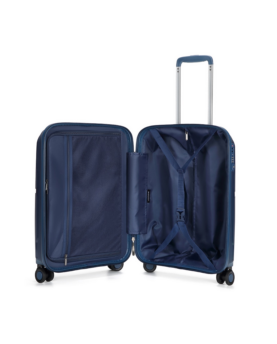 Trolley de Cabine de 4 Rodas Duplas |55 cm|2,5 kg Azul-2