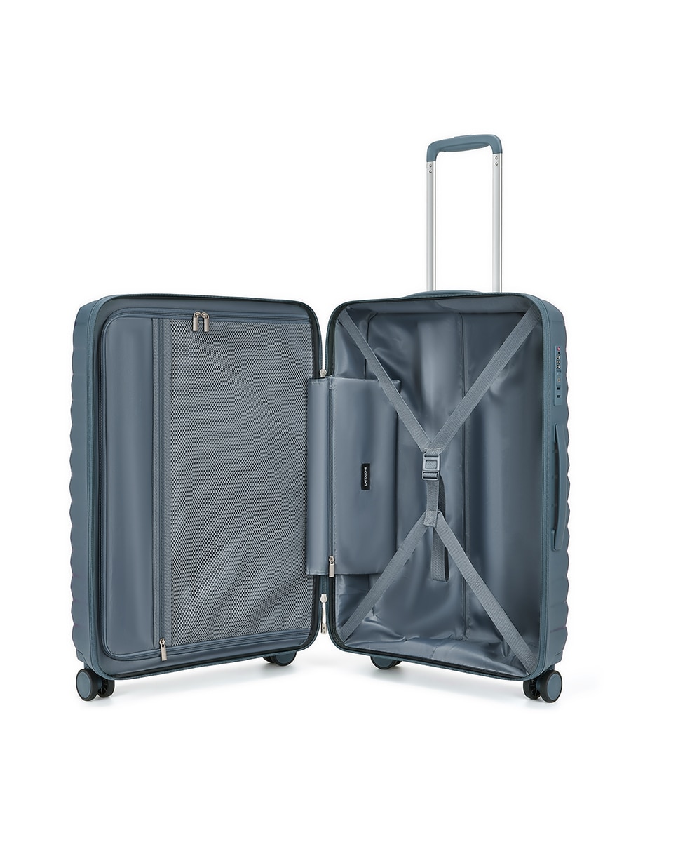 Mala Tipo Trolley Grande em Polipropileno 76 cm 3,8 kg Azul-2
