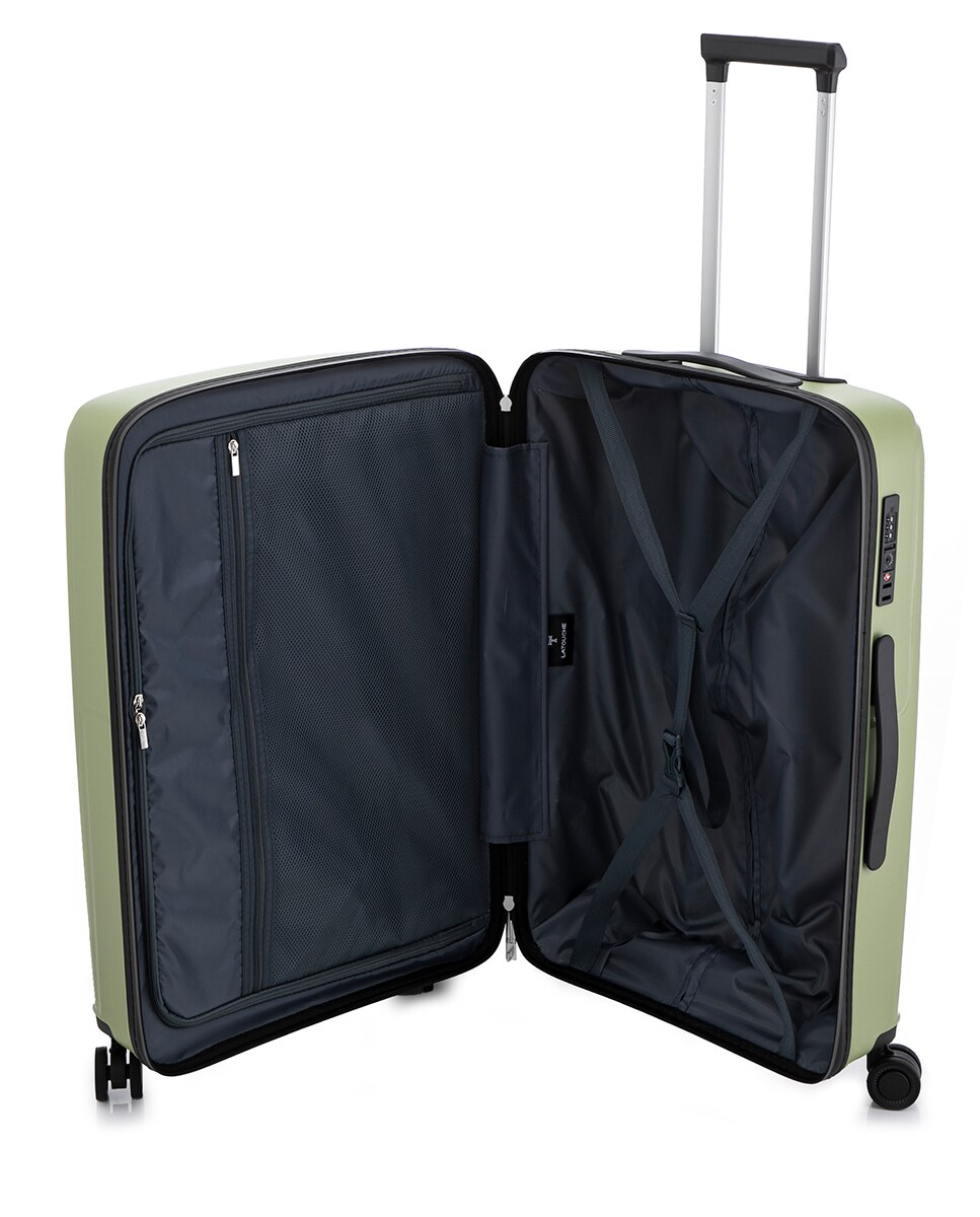 Maleta polipropileno trolley waterprof 76 cms 3,8 kg Verde-2