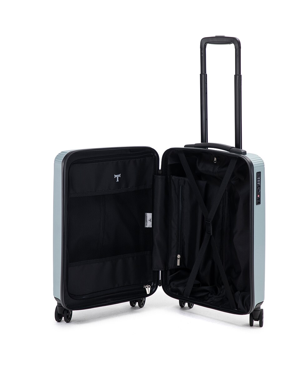 Mala Tipo Trolley de Cabine em Policarbonato Ultra Light - 54,5 cm/1,9 kg Cinzento-2