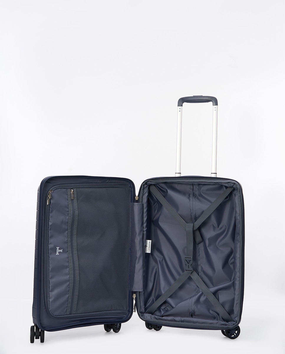 Maleta trolley cabina polipropileno pouerta frontal porta pc 55 cms 2,8 kg. - Latouche - Azul Azul-3