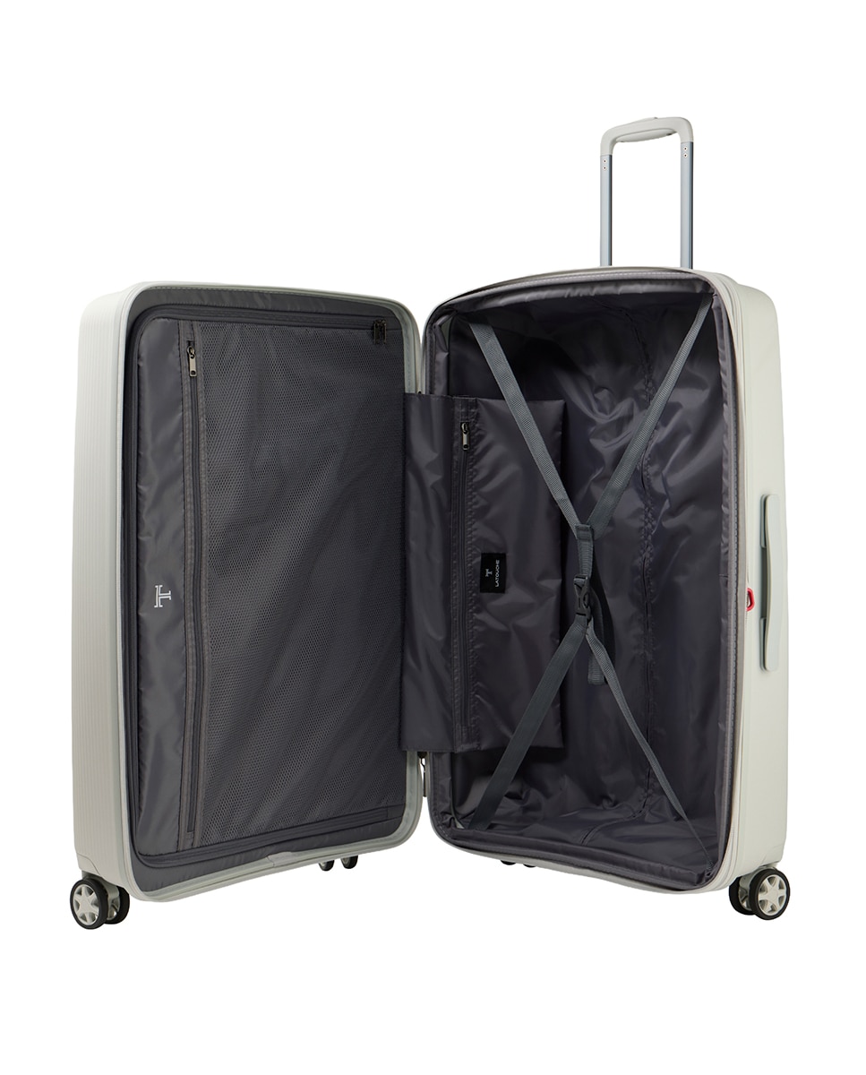 Mala Tipo Trolley Grande em Polipropileno Expansível Zipper - 76,5 cm/4,2 kg Cinzento-2