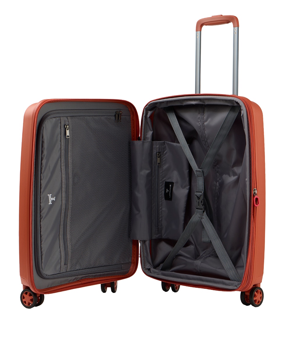 Maleta trolley cabina polipropileno expandible zipper 55 cms 2,7 kg. - Latouche - Naranja Naranja-2