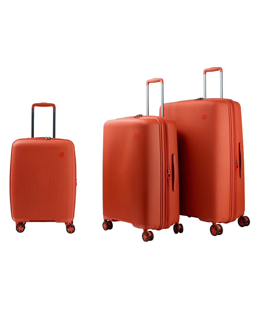 Maleta trolley cabina polipropileno expandible zipper 55 cms 2,7 kg. - Latouche - Naranja Naranja-3