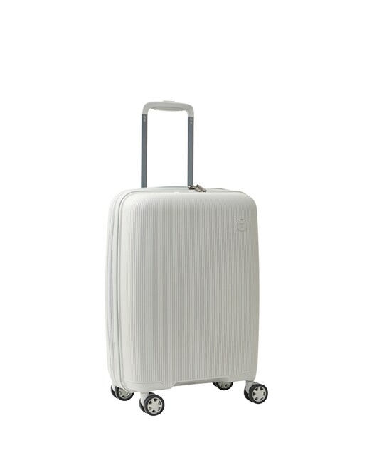 Maleta trolley cabina polipropileno expandible zipper  55 cms  2,7 kg.