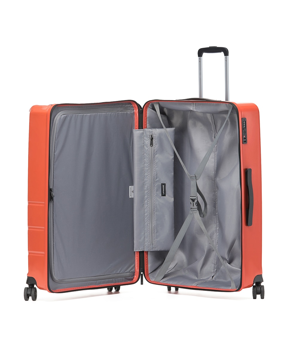 Mala Tipo Trolley Grande em Policarbonato Reverse Zipper - 73 cm/4,2 kg Laranja-2