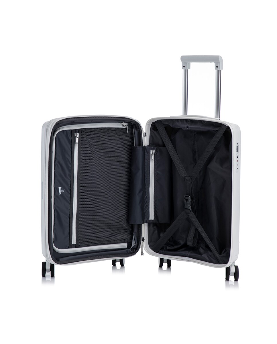 Mala Tipo Trolley de Cabine em Polipropileno - 56 cm/2,8 kg Branco-2