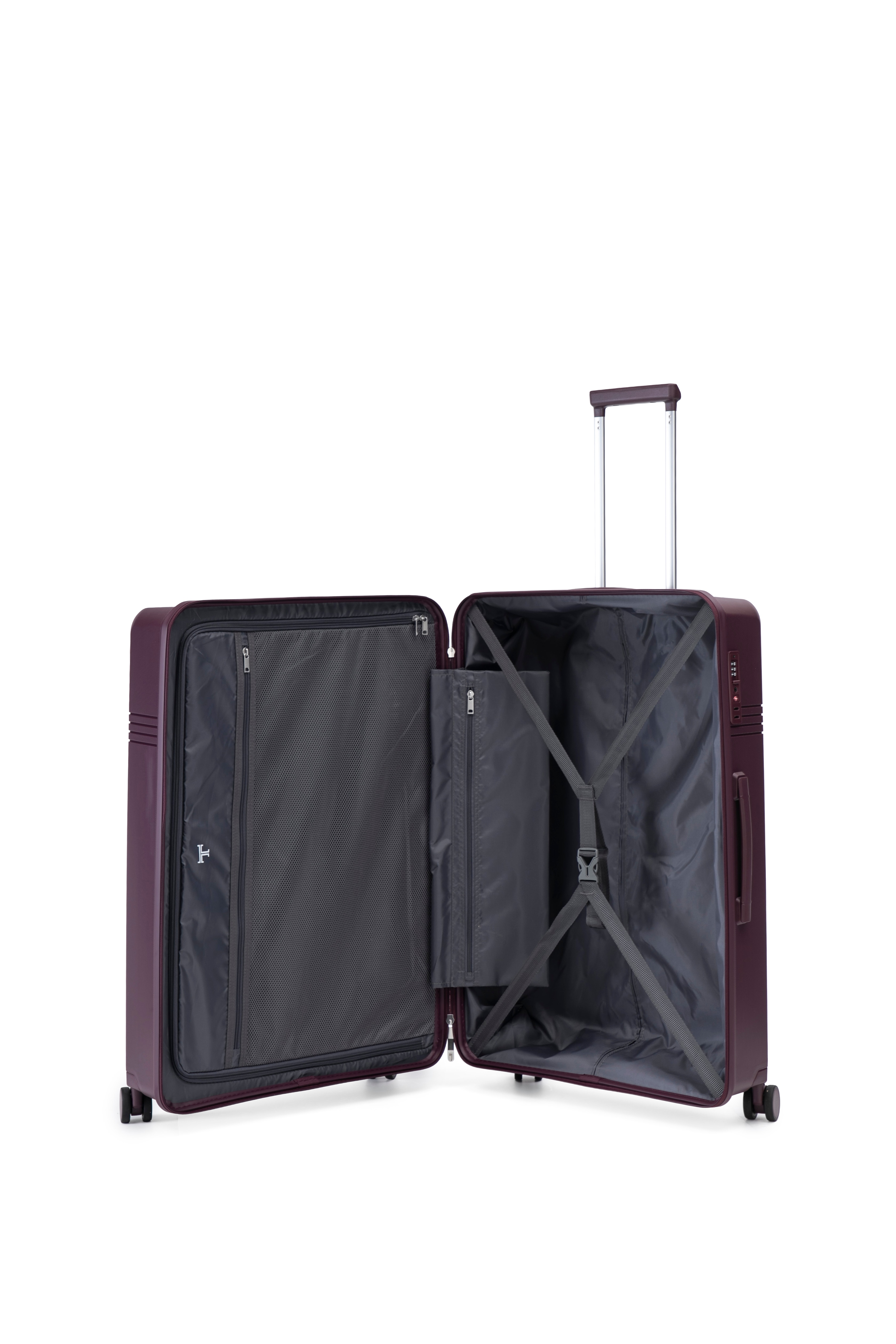 Maleta trolley grande polipropileno revesrse zipper 76,5 cms 3,9 kg. - Latouche - Azul Morado-2