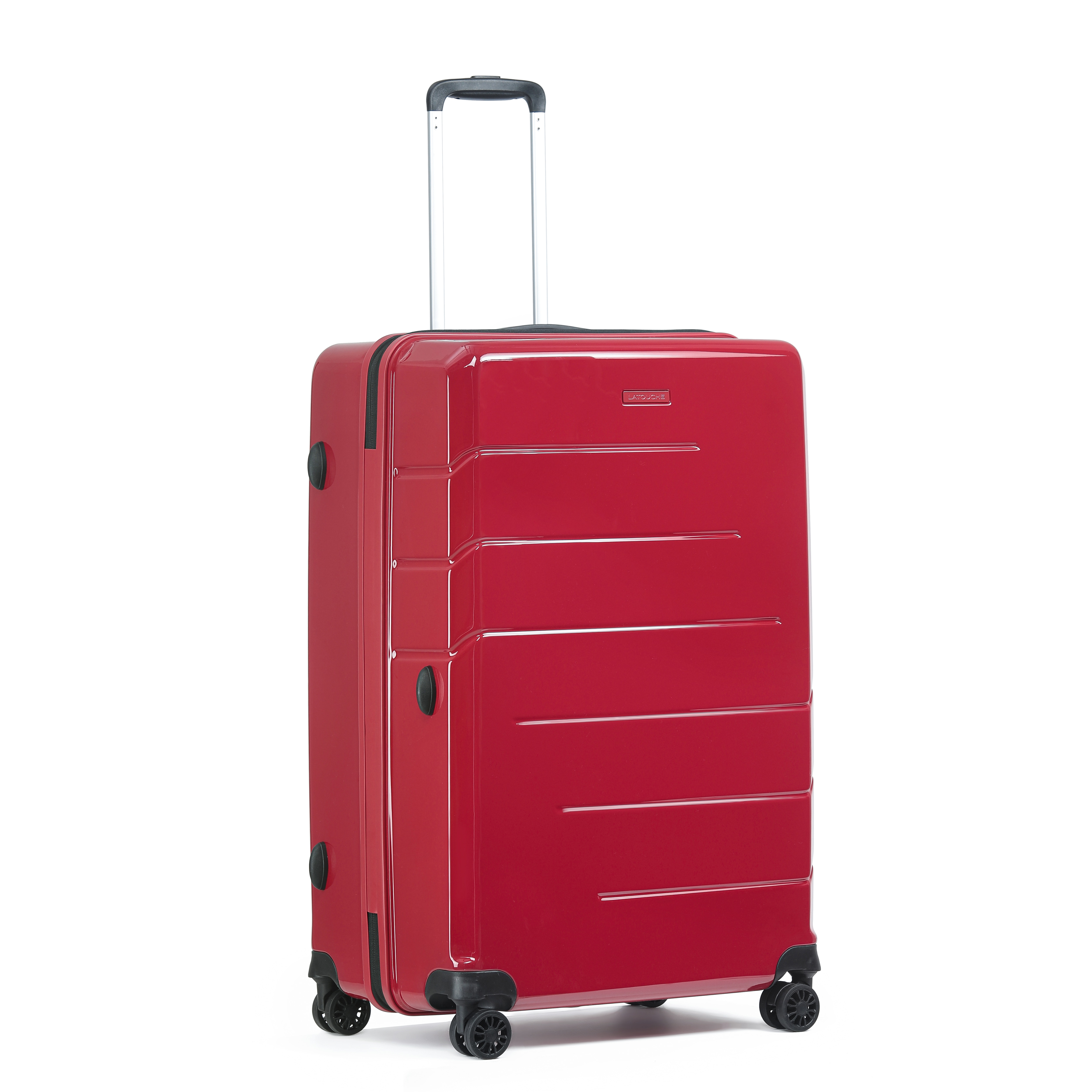 Mala Tipo Trolley Grande em Policarbonato Reverse Zipper - 73 cm/4,2 kg. Vermelho-1