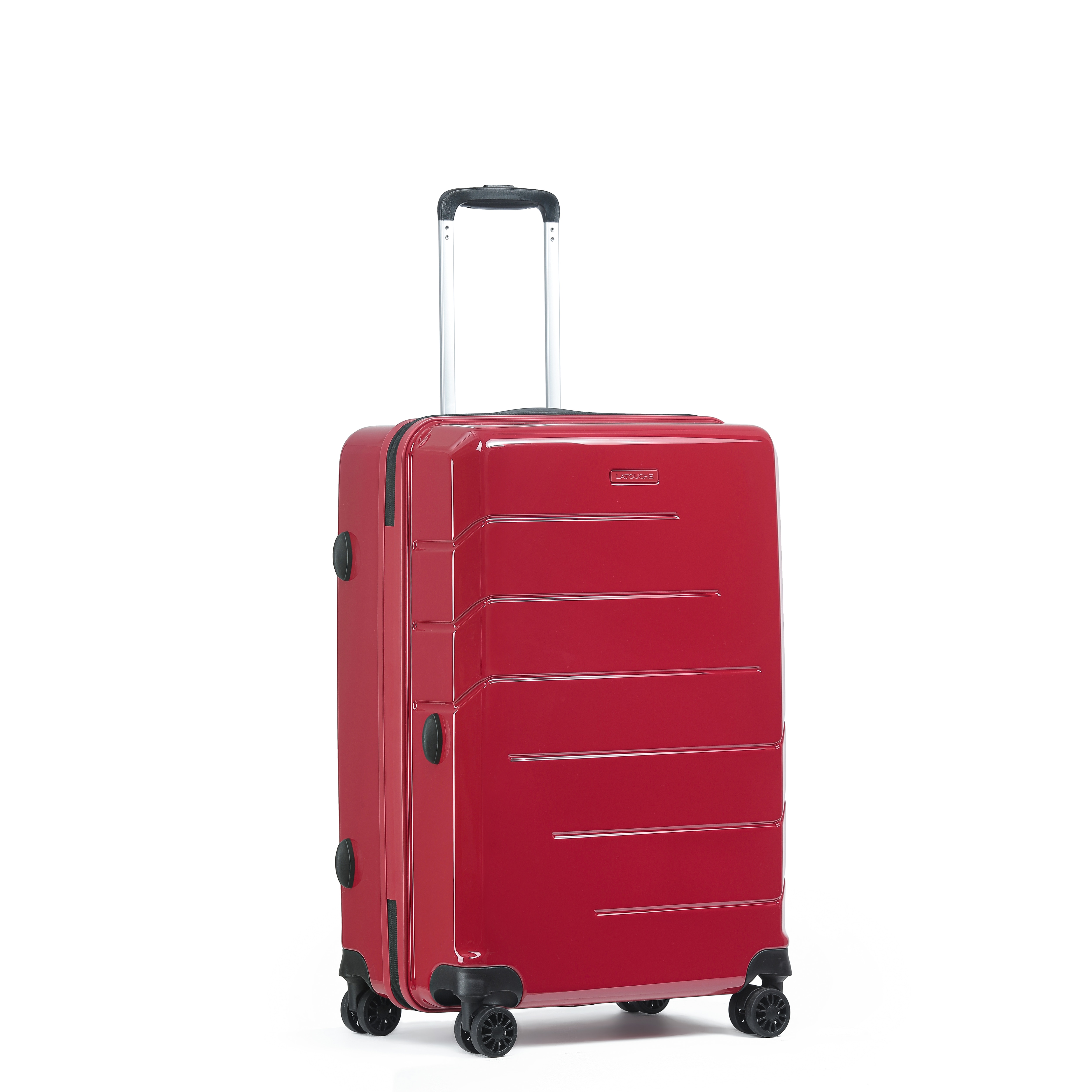 Mala Tipo Trolley Média em Policarbonato Reverse Zipper - 63 cm/3,4 kg. Vermelho-1
