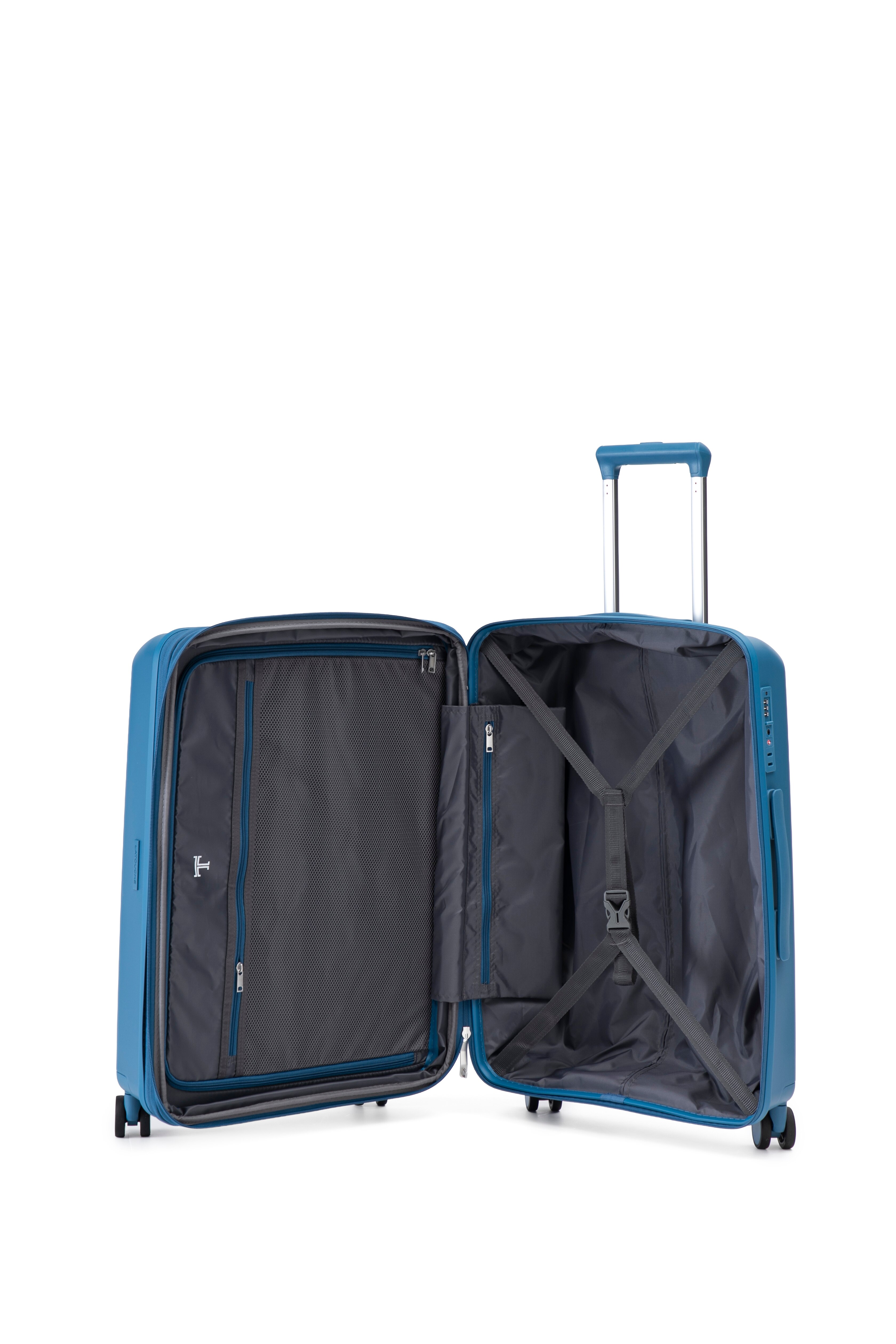 Mala Tipo Trolley de Cabine em Polipropileno 55 cm/2,6 kg Azul-claro-2
