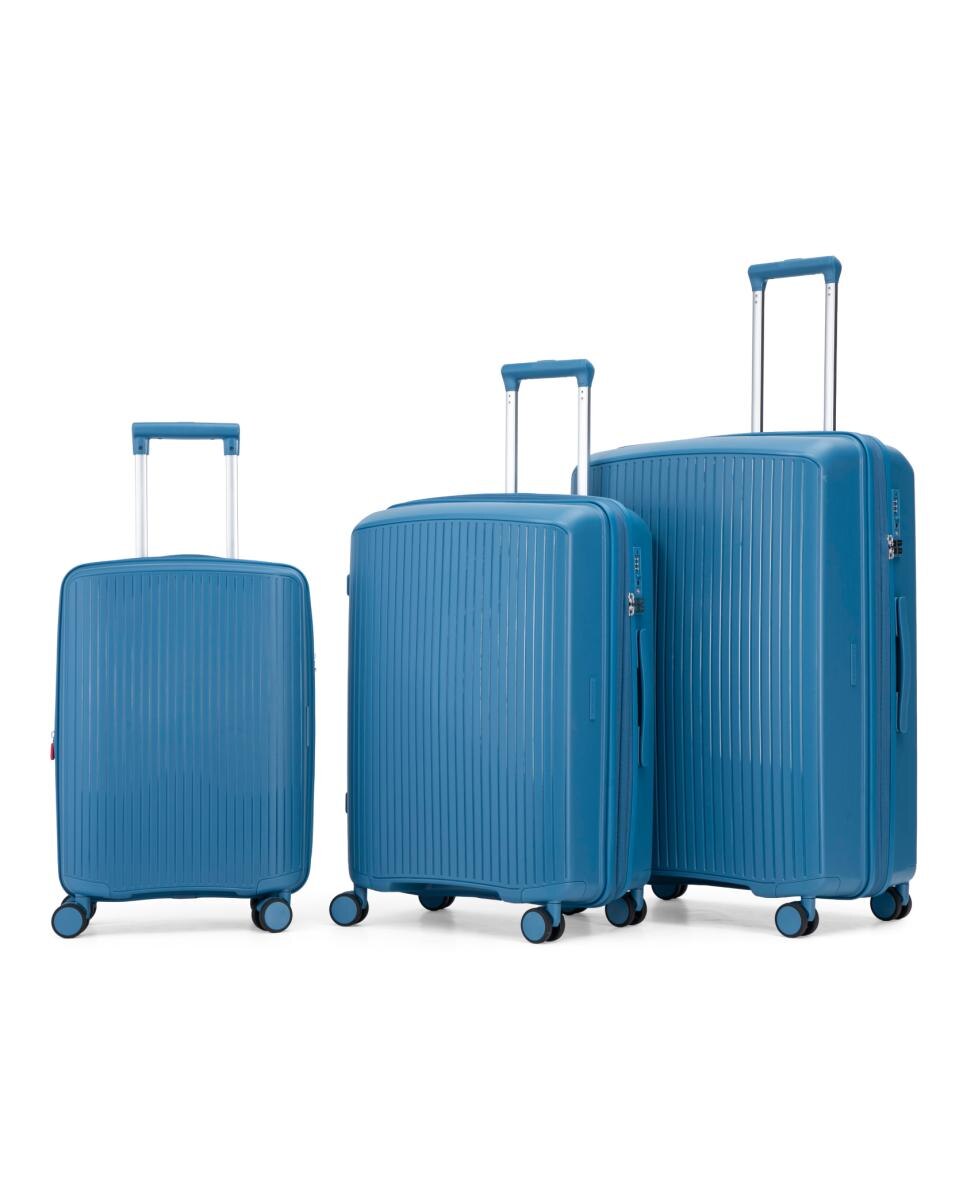 Mala Tipo Trolley de Cabine em Polipropileno 55 cm/2,6 kg Azul-claro-3