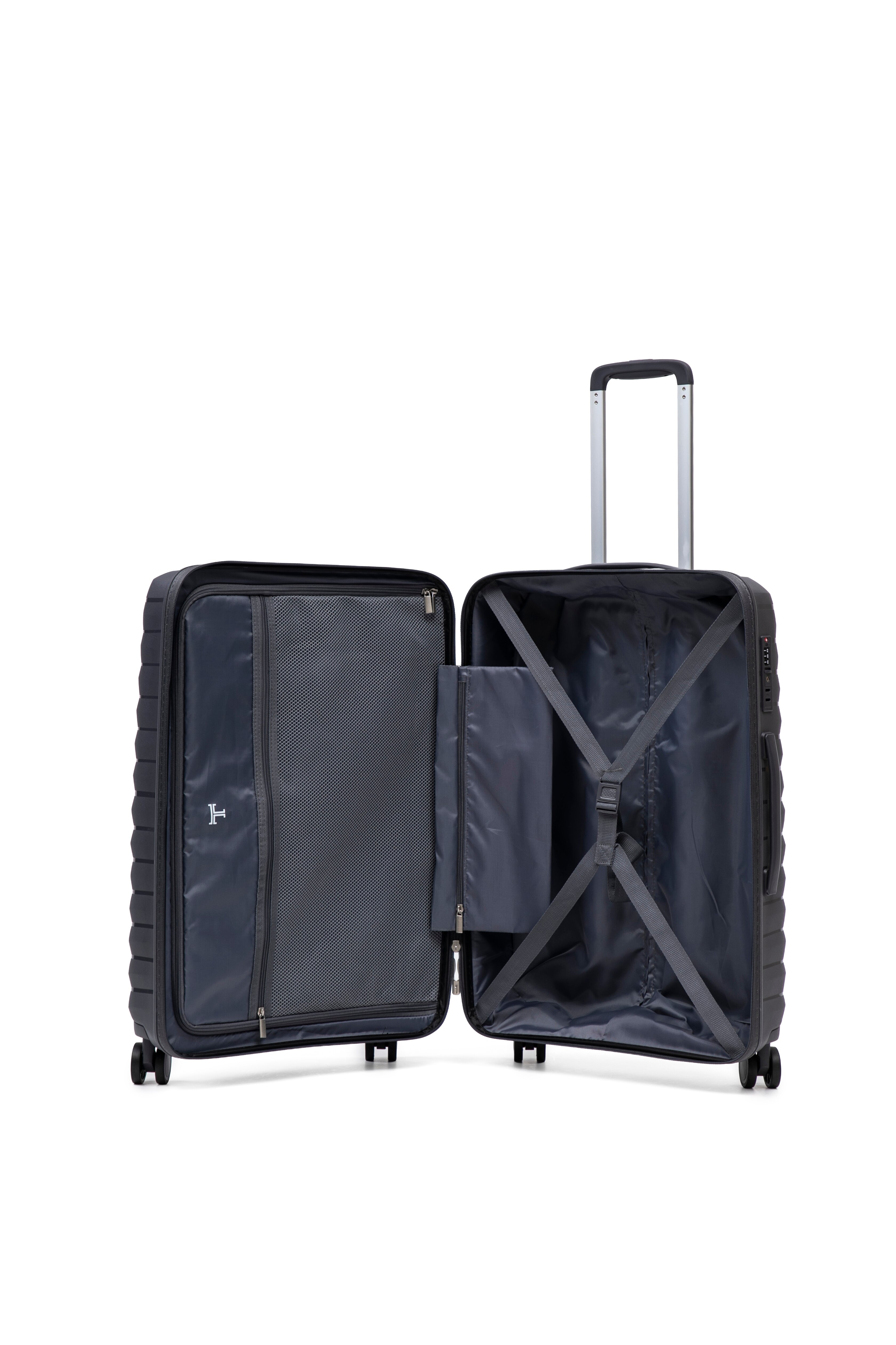 Maleta trolley cabina polipropileno 55 cms 2,2 kg. - Latouche - Gris Gris-2