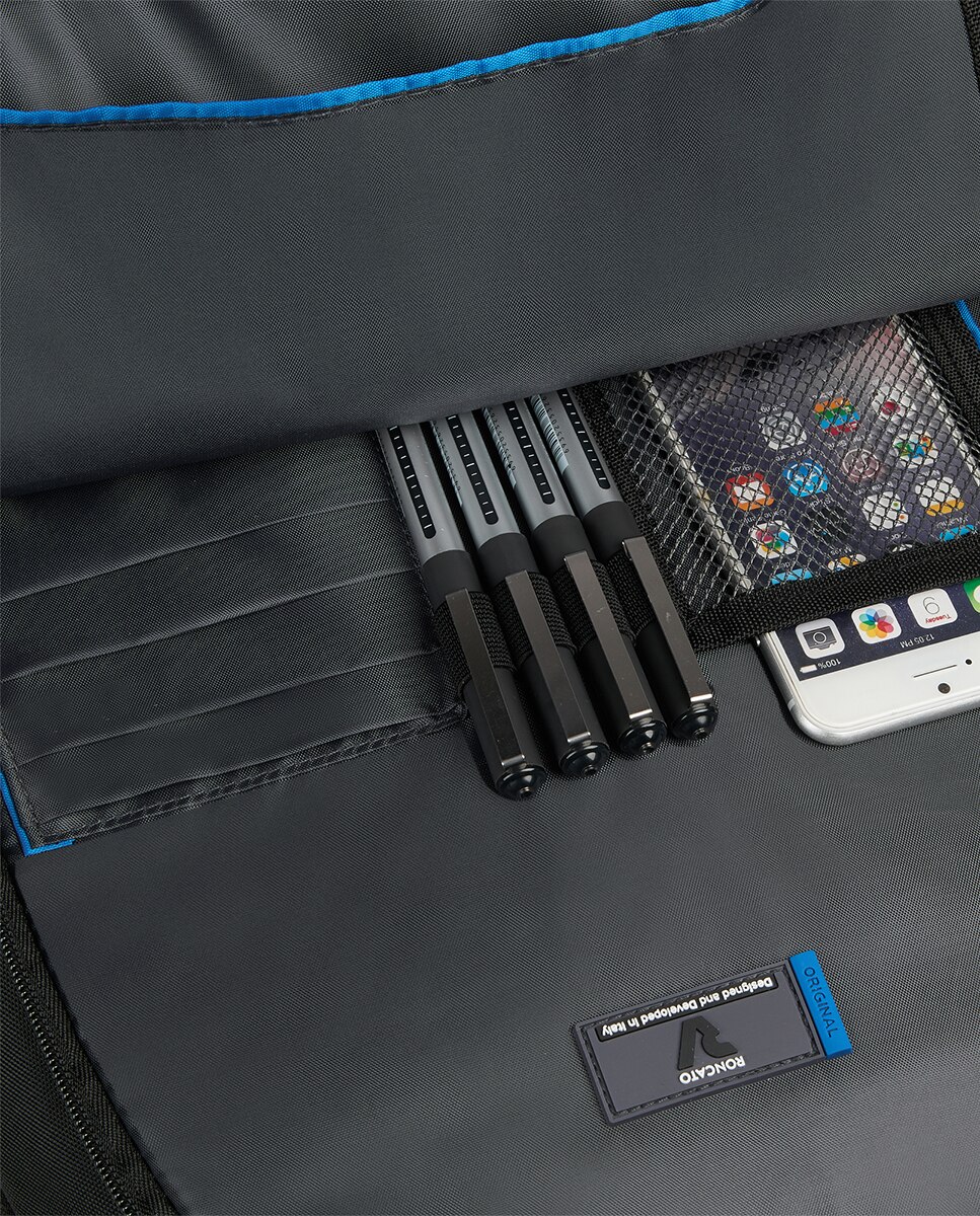 Mochila Porta-PC de 17,3" com 2 Compartimentos Preto-7