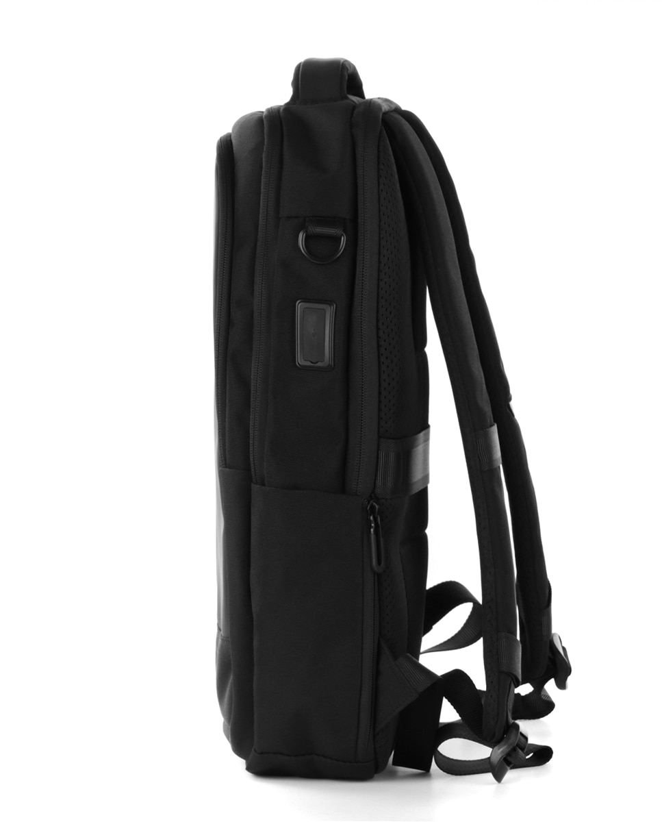 Mochila Porta-PC de Dois Compartimentos (PC 17,3"/Tablet/Ligação USB) Preto-3