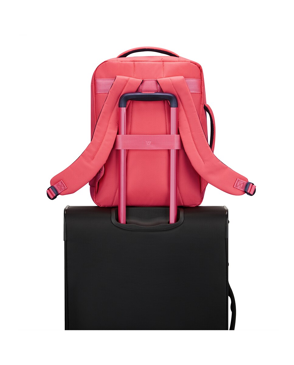Mochila de Nylon e Poliéster com Alças e Alça de Tiracolo Rosa-6