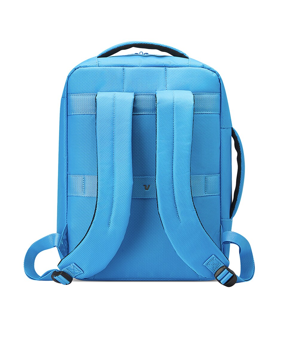 Mochila de Nylon e Poliéster com Alças e Alça de Tiracolo Azul-2
