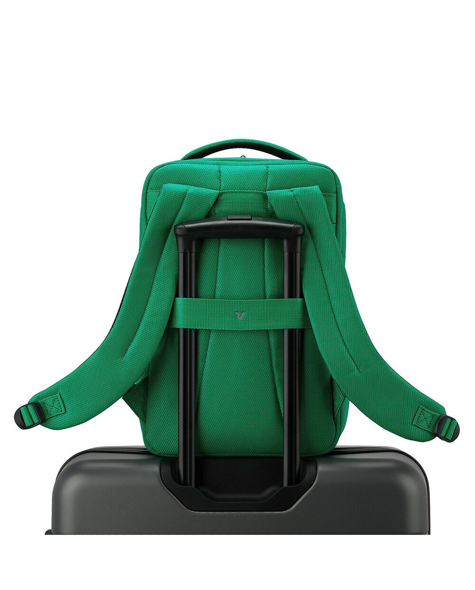 Imagen 3 de Mochila Underseat Ryanair (14") Ironik 2.0 expandibles dimensiones 40x25x15/20 cm - Roncato - Verde oscuro Verde oscuro