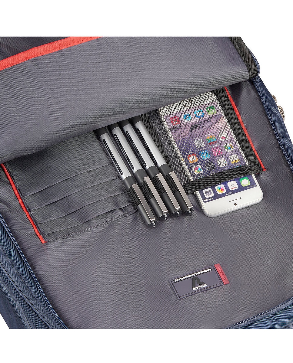 Mochila Business com Rodas Easy Office 2.0 - Portátil de 17,3" Azul-5