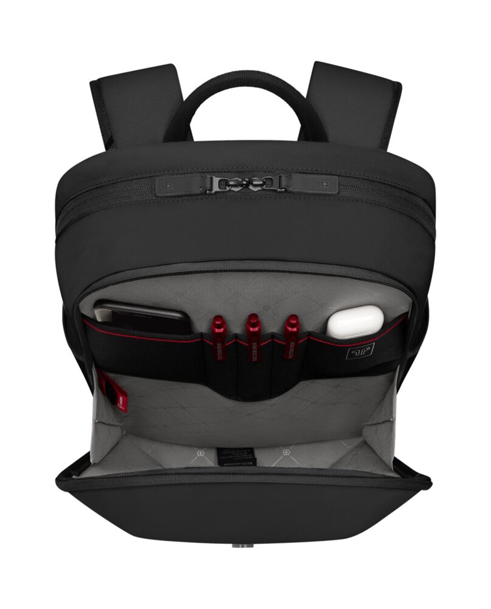 Mochila Pequena 20 Litros de Poliéster Compact Preto-4
