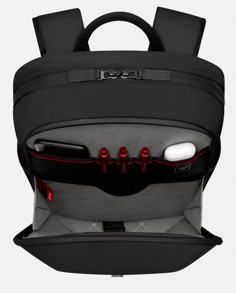 Mochila Pequena 20 Litros de Poliéster Compact Preto-13