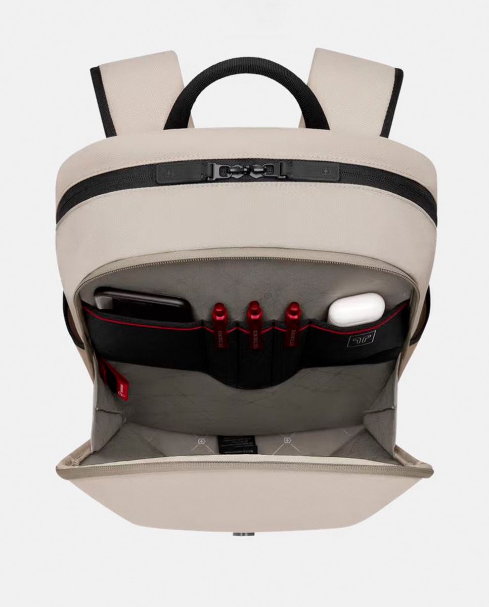 Mochila Pequena 20 Litros de Poliéster Compact Branco-15