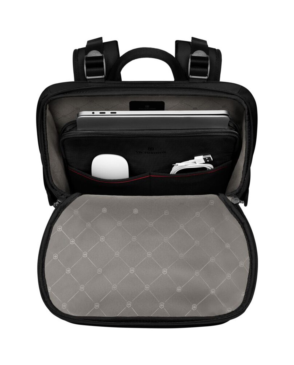 Mochila Média 22 Litros de Poliéster Commuter Preto-5