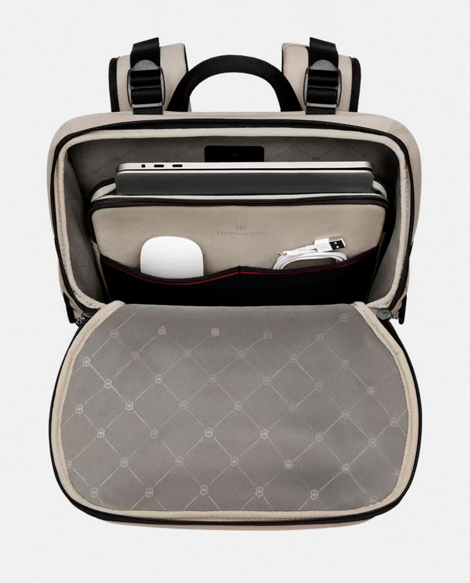 Mochila Média 22 Litros de Poliéster Commuter Branco-13