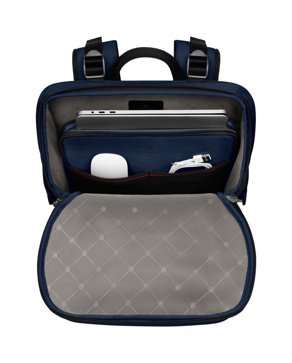 Mochila Média 22 Litros de Poliéster Commuter Azul-4